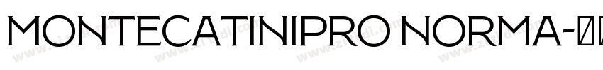 MontecatiniPro Norma字体转换